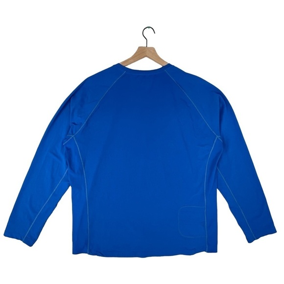 Coolibar Long Sleeve T Shirt Mens XXL Performance UPF 50+ Stretch Shirt Blue - Picture 6 of 13